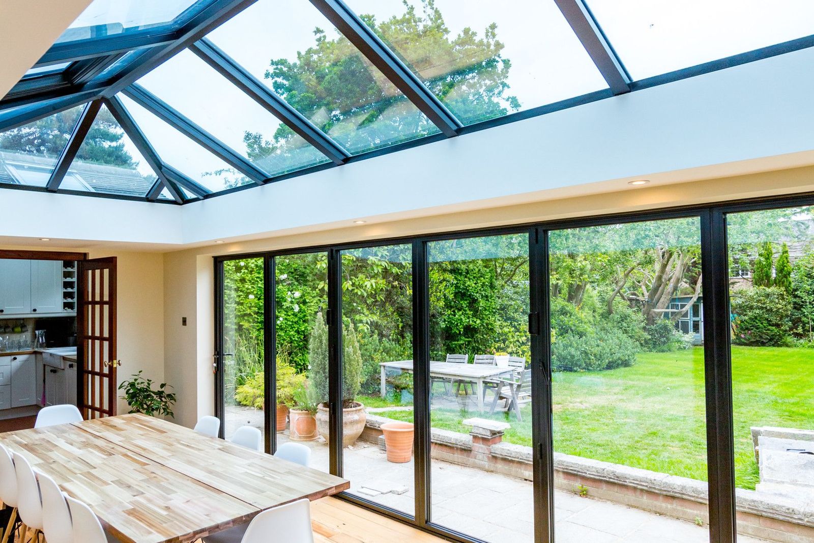 glass conservatory roof